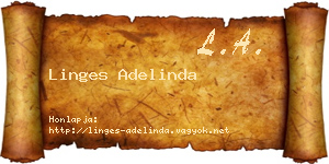 Linges Adelinda névjegykártya